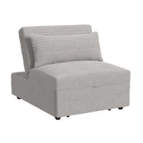 Pluto - Sillón con cojín lumbar, clic clac y elevable - Gris Coronado