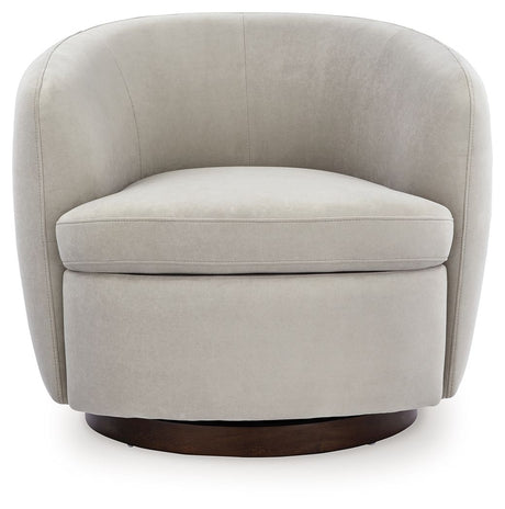 Annbury - Swivel Accent Chair - Light Beige alternate view 2