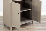 Arched Display Cabinet With Doors