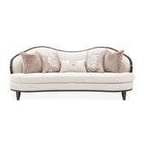 Camellia Field - Chenille Sofa - Beige / Dark Brown