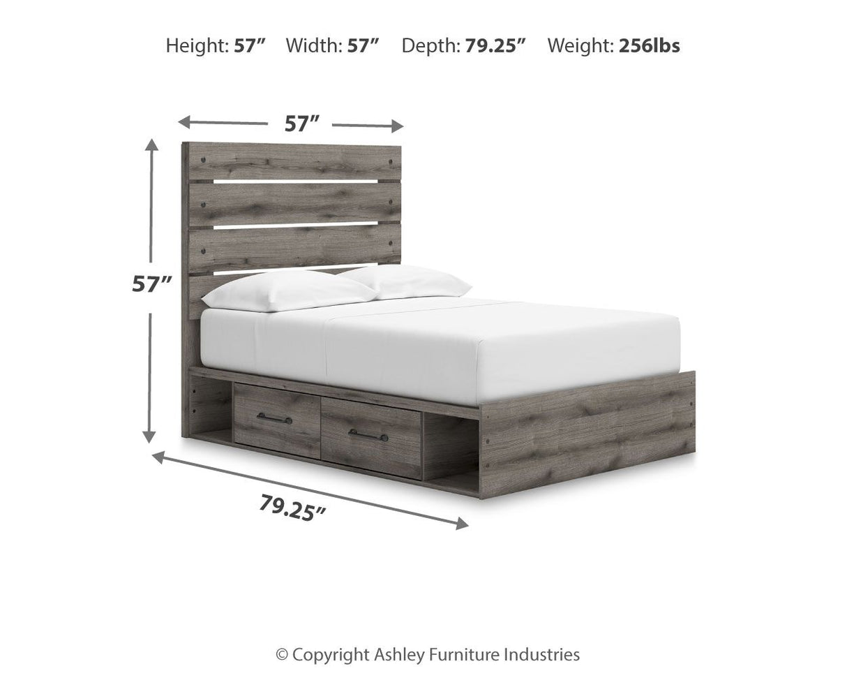 Graystorm - Cama con paneles y almacenamiento