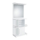 Wendolyn - Armario para vinos con luz - Blanco brillante