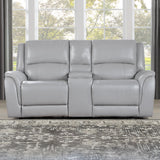 Alexandria - Power Reclining Console Loveseat
