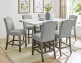 Grayson - Counter Height Set With White Top Table