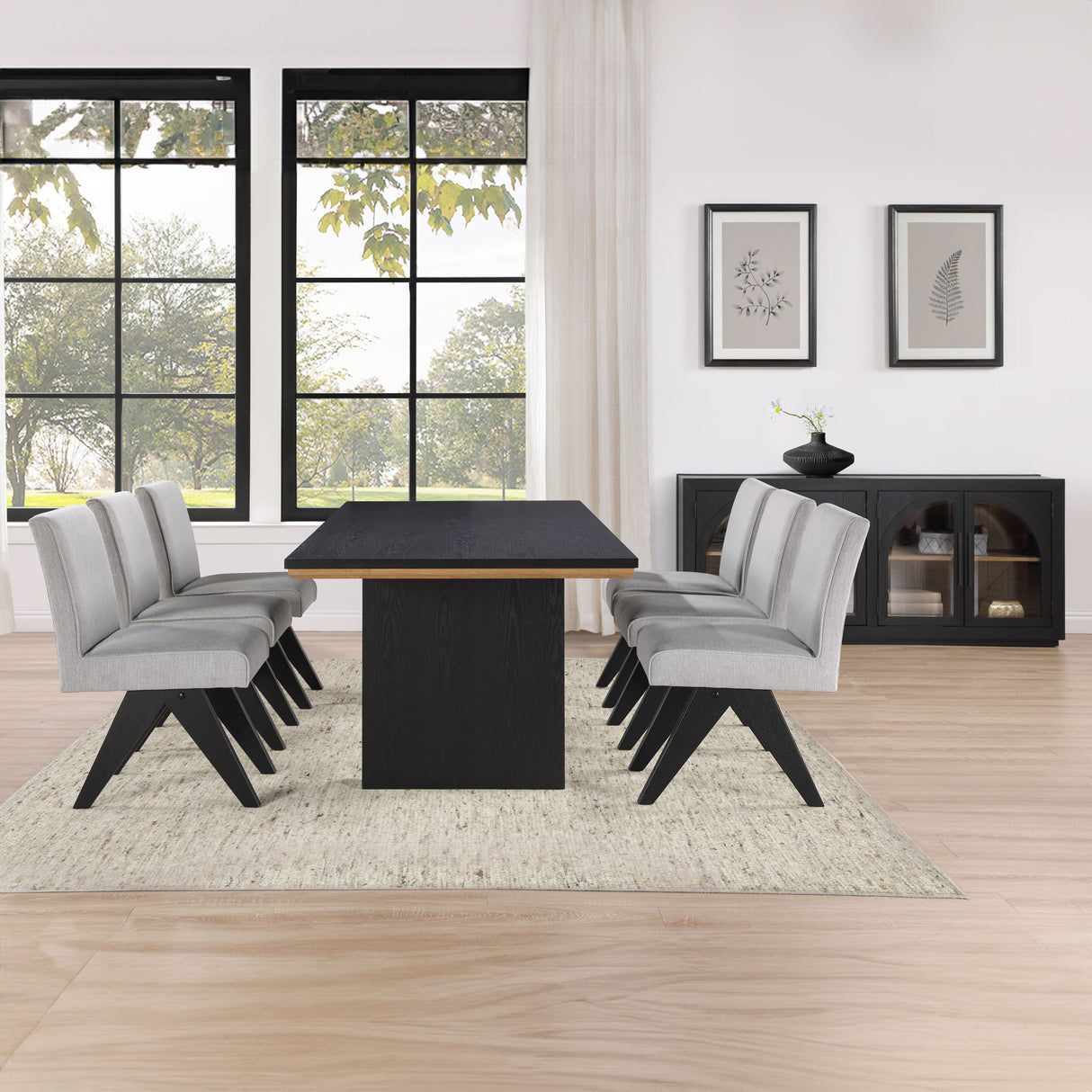 Magnolia - Juego de comedor rectangular