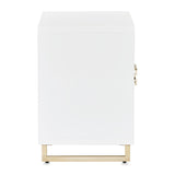 Palm Gate - Nightstand - Cloud White