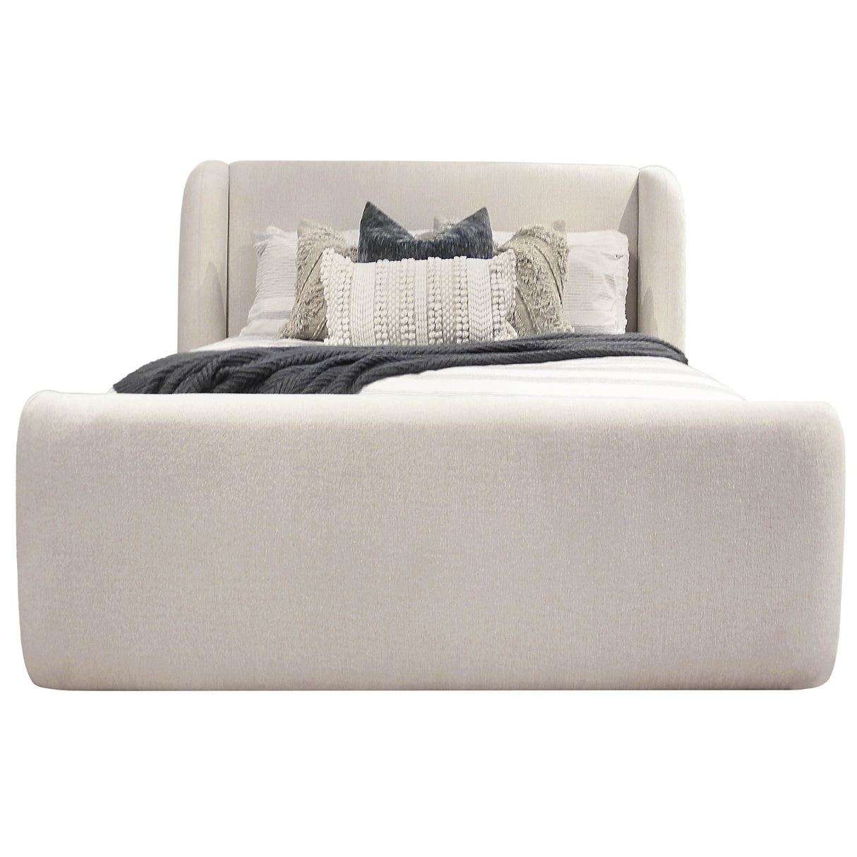 Shiloh - Wingback Upholstered Bed
