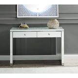 Noralie - Mesa auxiliar - Plata perla - Madera - 81 cm
