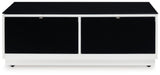 Gardoni - Rectangular Cocktail Table - White / Black