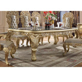 Cabriole - Mesa de comedor - Acabado dorado - 31"