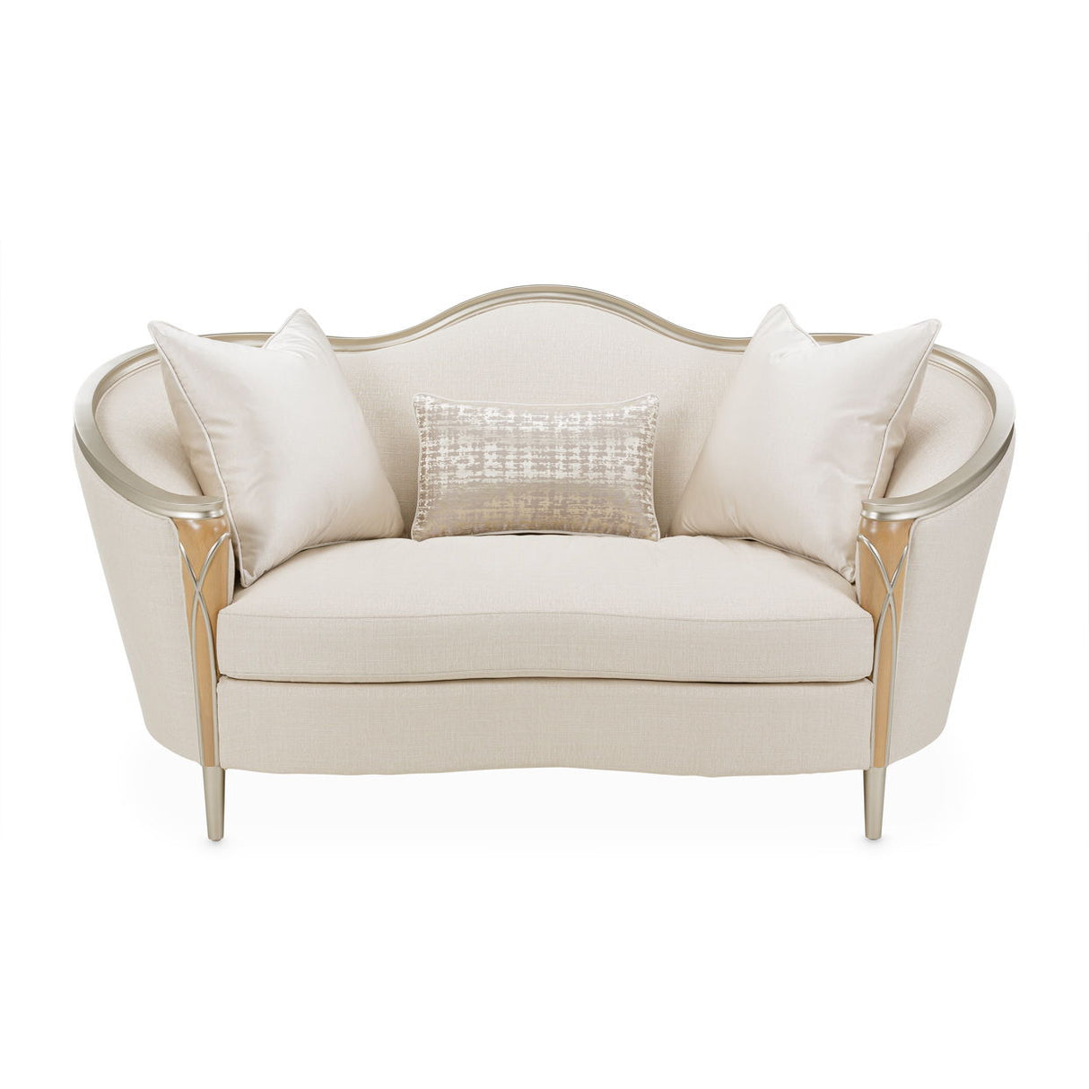 Villa Cherie - Loveseat - Pearl / Caramel