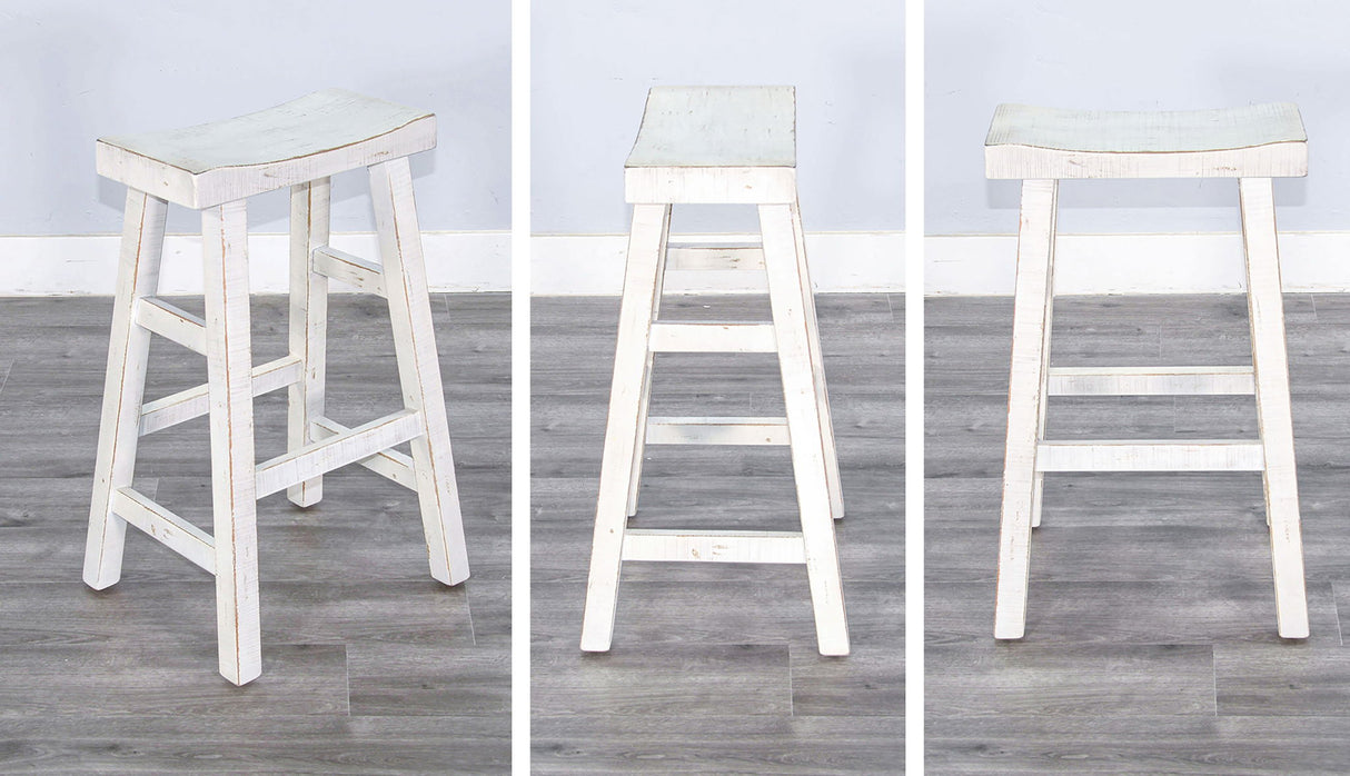 Marina - Stool With Wood Seat (Set of 2)