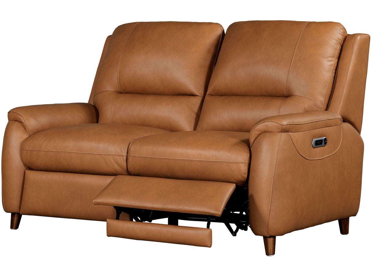 Austin - Sofá de dos plazas reclinable eléctrico P2 - Crema Caramelo