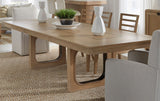 Escape - Mesa de comedor extensible - Roble natural barnizado / Detalles de metal negro
