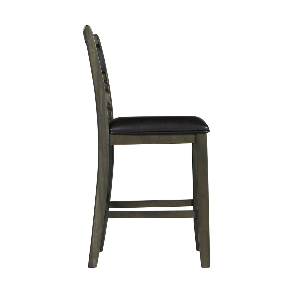 Amherst - Silla Lateral con Cojín de PU (Juego de 2) - Acabado Gris