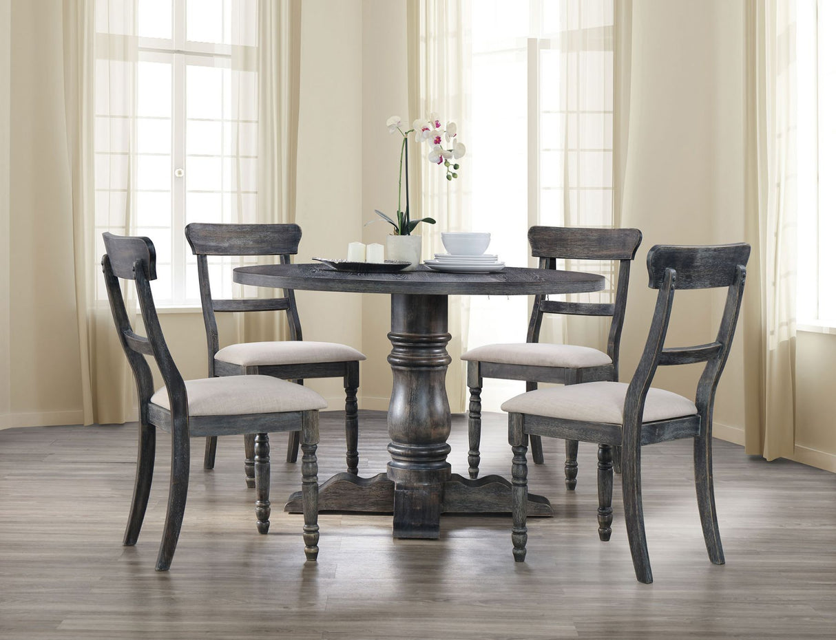 Leventis - Mesa de comedor - Gris envejecido