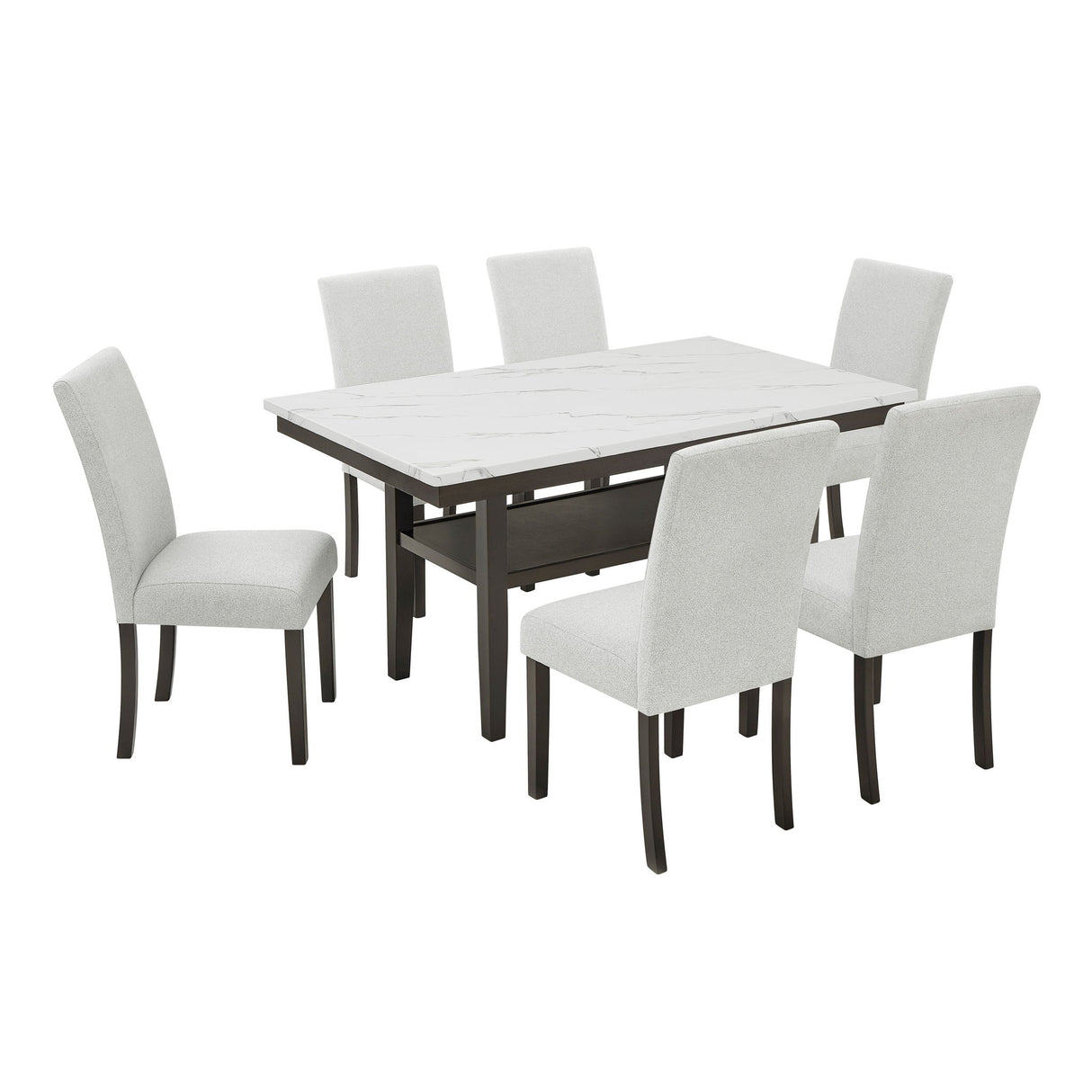 Carissa - Juego de comedor rectangular
