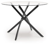 Pharwynn - 5 piezas - Mesa de comedor, 4 sillas laterales - Negro