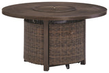Paradise Trail - Medium Brown - Round Fire Pit Table