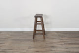 Homestead - 30" Saddle Seat Stool With Wood Seat (Set of 2) - Black Walnut