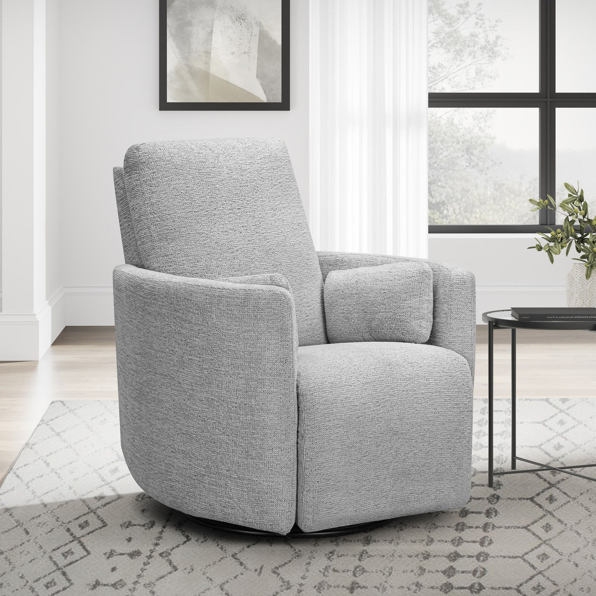 Turner - Sillón reclinable giratorio manual (Juego de 2)