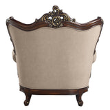 Ragnar - Chair With 2 Pillows - Light Brown Linen & Cherry