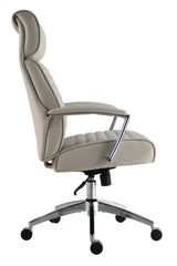 Silla de oficina alta de cuero vegano Dc