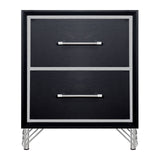 Ava - 2 Drawer Nightstand - Ebony