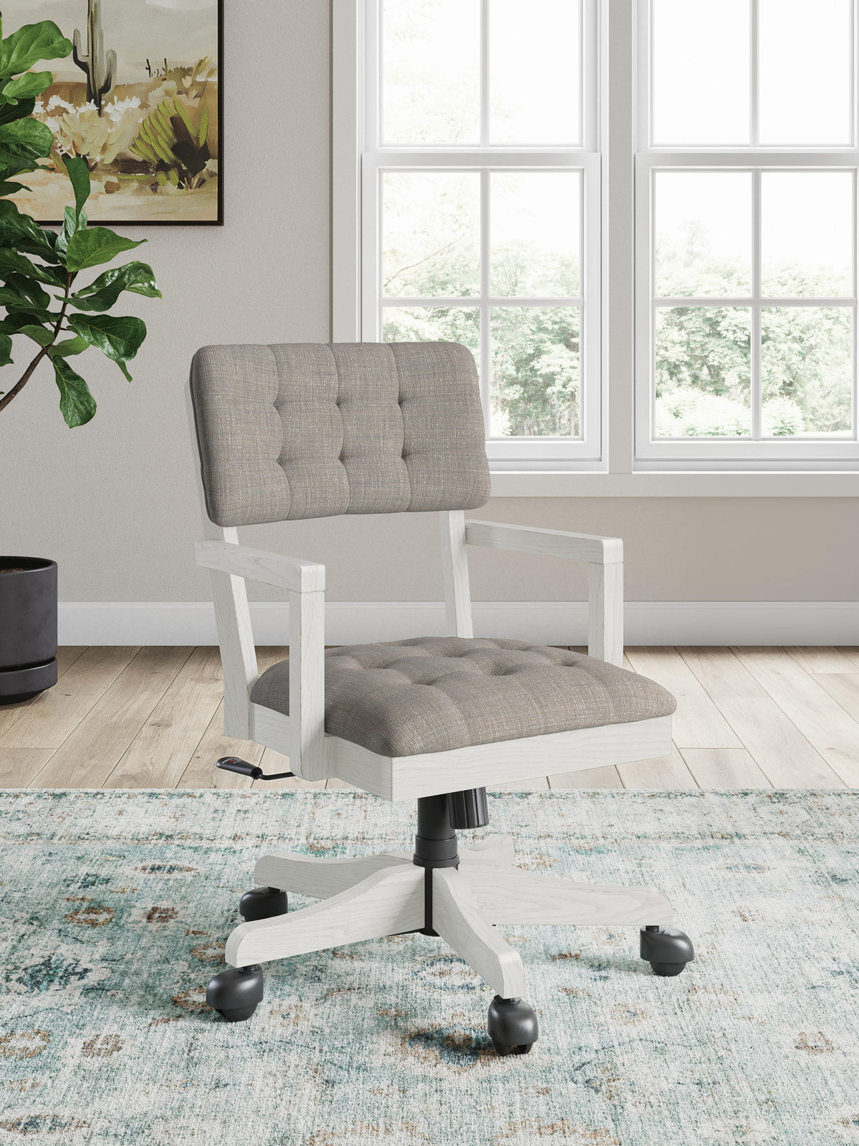 Robbinsdale - Silla de escritorio para oficina - Blanco antiguo