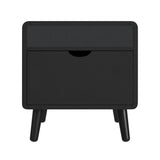 Halo - Square Smart End Table - Black