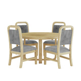 Ridgemont - 5 Piece Standard Height Dining Set (Round Table And Four Chairs) - Natural
