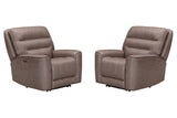 Lawson - Zero Gravity Power Recliner (Set of 2) - Sydney Brunette