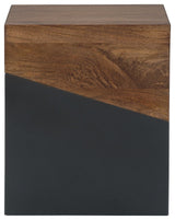 Trailbend - Accent Table - Brown / Gunmetal