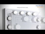 Noralie - Accent Mirror - Faux Diamonds & Mirrored
