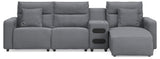 Modmax II - Seccional reclinable - Sal y pimienta