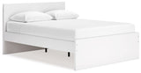 Onita - White - Queen Panel Platform Bed