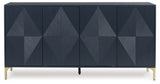 Loirwick - Accent Cabinet - Dark Blue