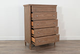 5-Drawer Chest With Tapered Legs - Oak Grove