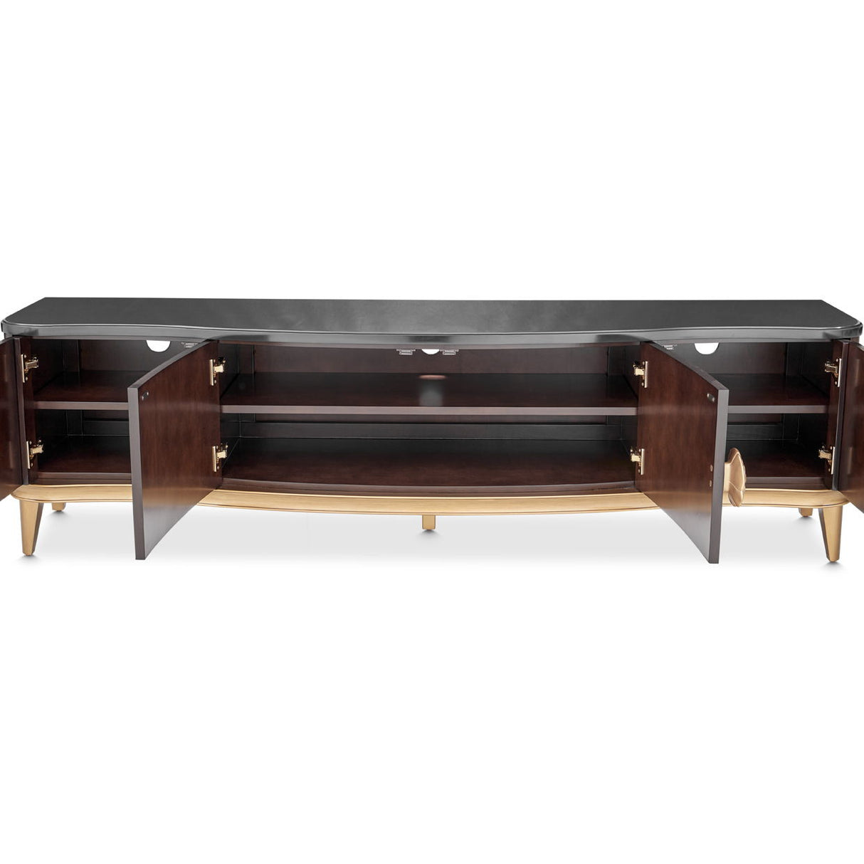 Camellia Field - Media Cabinet - Dark Brown
