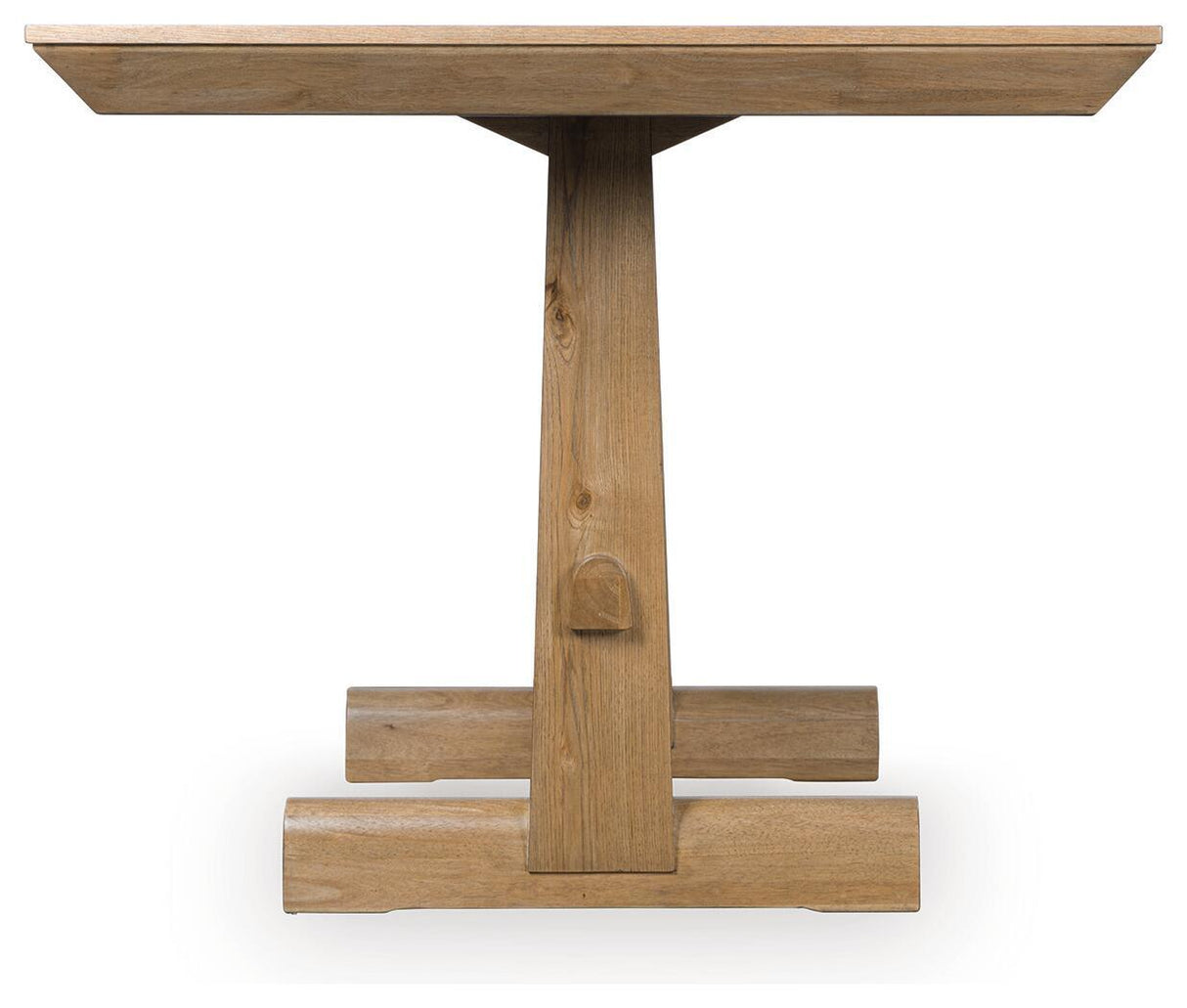Ridgester - Mesa de comedor alta rectangular - Marrón claro