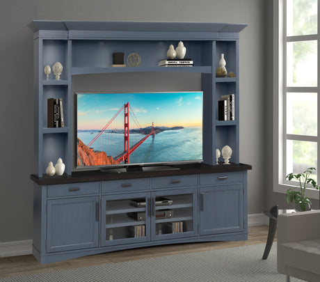 Americana Modern - TV Console with Hutch and LED Lights alternate view 9