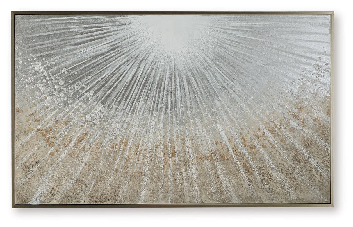Waldard - Gray / Taupe / White - Wall Art