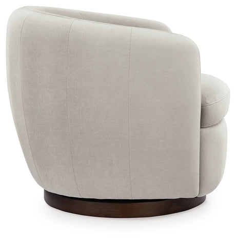 Annbury - Swivel Accent Chair - Light Beige alternate view 3