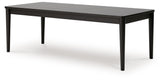 Portdown - Rectangular Dining Room Extension Table - Black