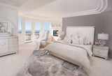 Glimmering Heights - Upholstered Dresser, Mirror