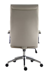 Silla de oficina alta de cuero vegano Dc