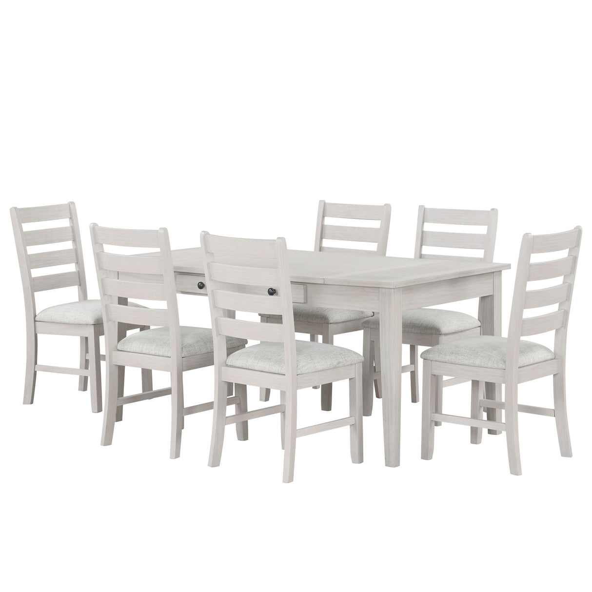 Echo - Dining Table And 6 Chairs - Driftwood