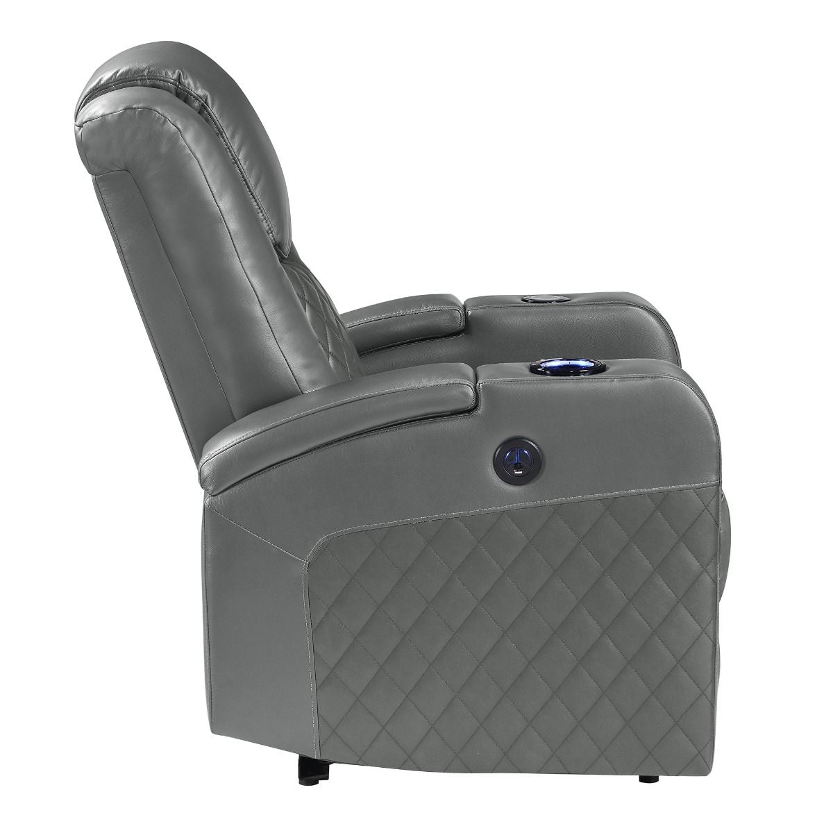 Alair - Sillón reclinable eléctrico con Bluetooth, cargador inalámbrico y portavasos