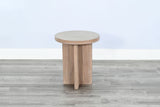 Round Small Accent Table - Wheat