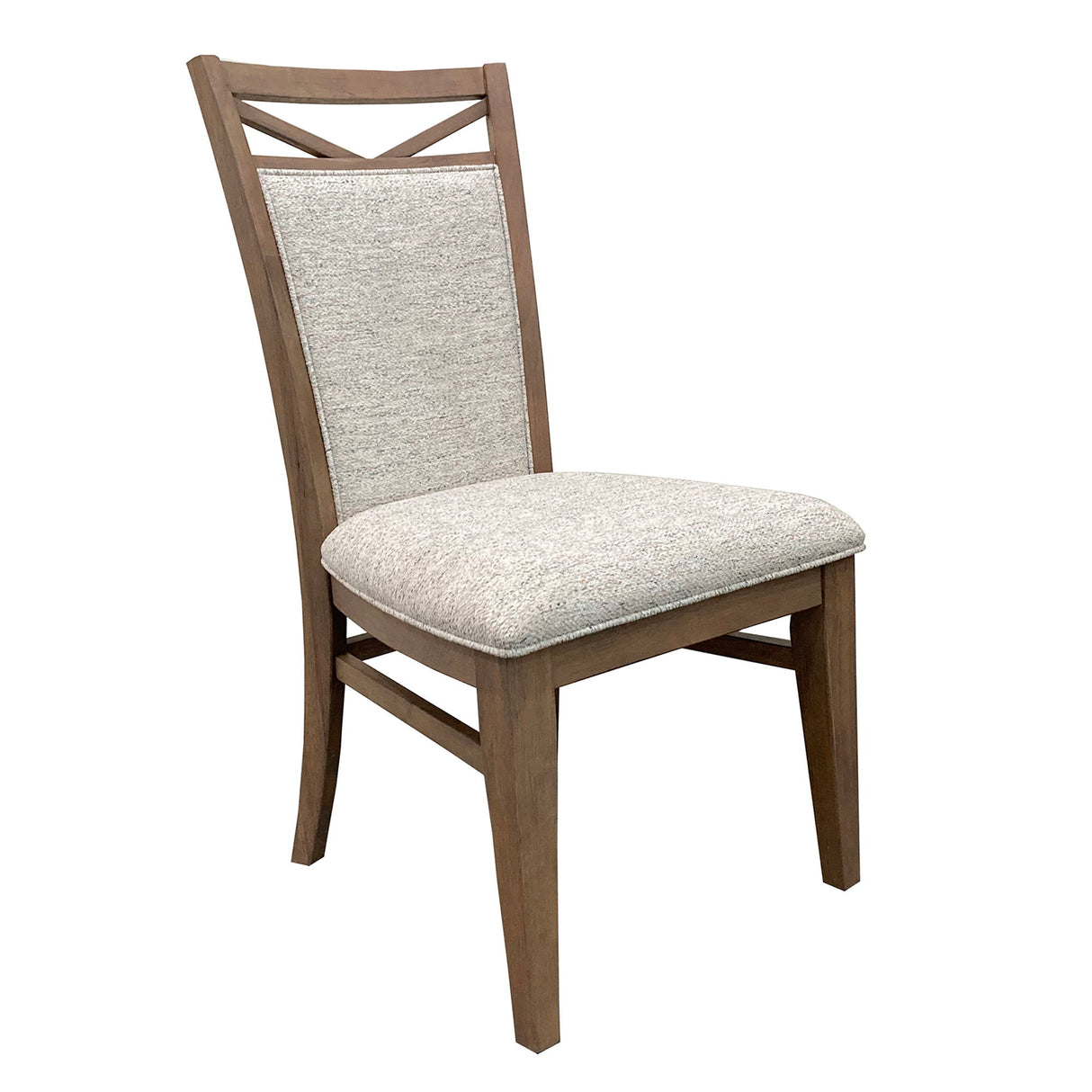 Juego de Comedor Redondo Extensible Americana Modern - 4 Sillas Tapizadas - Algodón